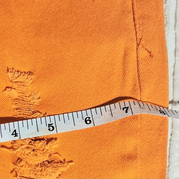 Emperial Orange Ripped Skinny Women's Jeans Size 5 Size S. - Picture 10 of 17